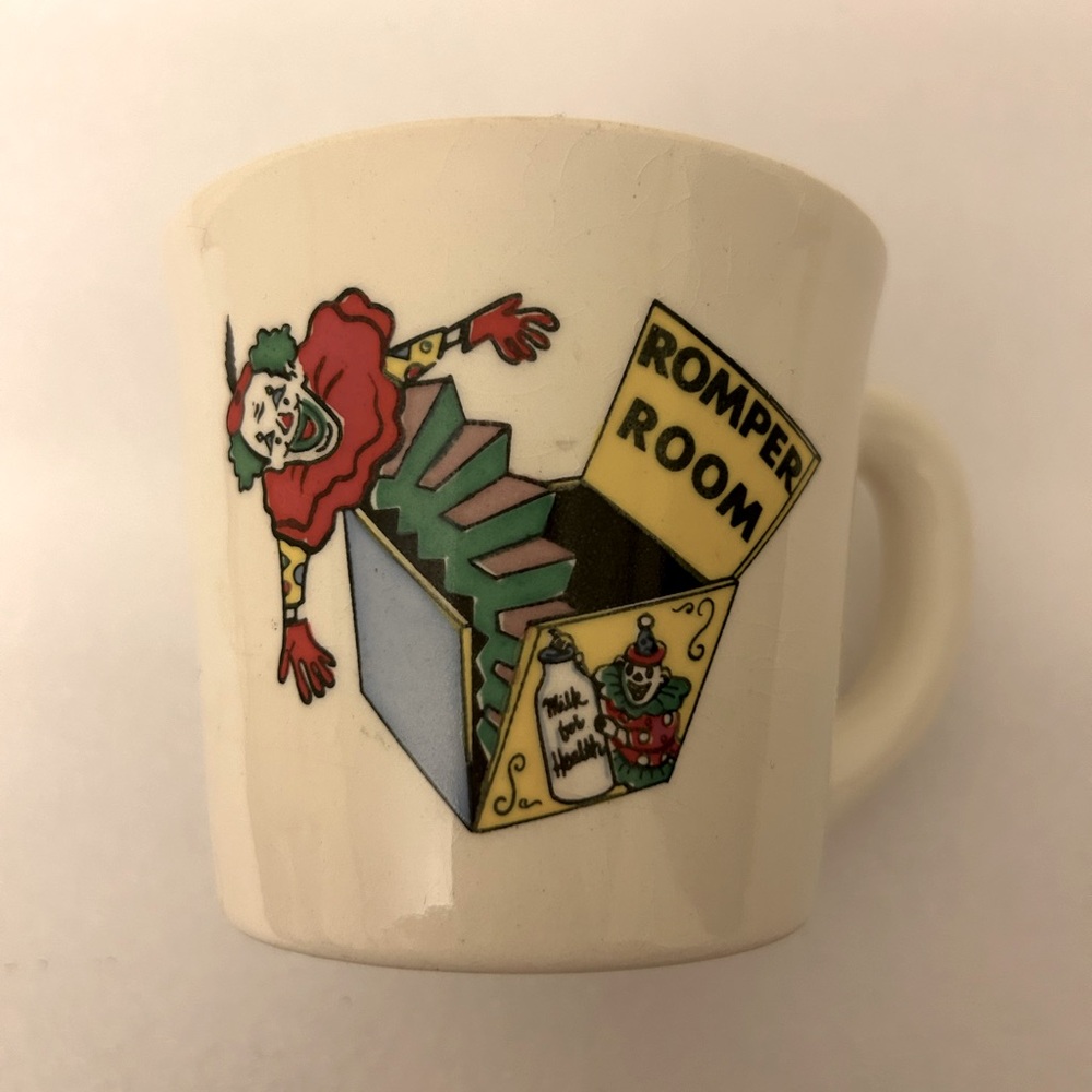 Rare Vintage 1960s Romper Room Children’s TV Show Memorabilia Coffee Tea Mug